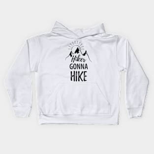 Mountains Hiking Kids Hoodie